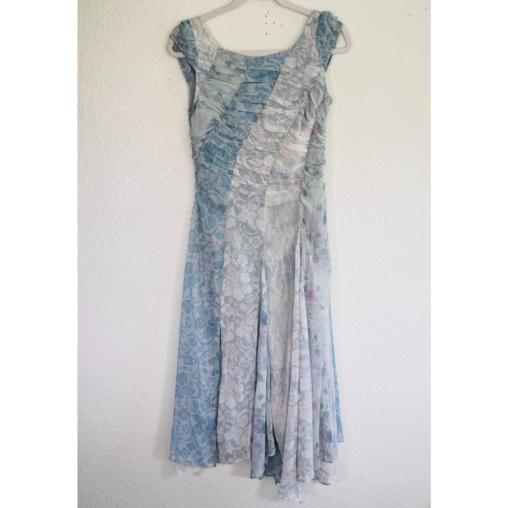 Free People Light Blue Floral Midi Dress